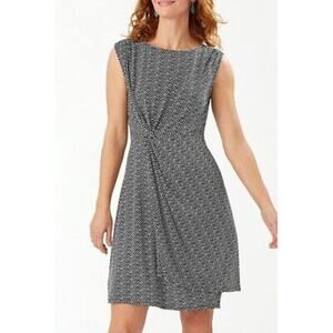 Tommy Bahama Goa Boa Side Twist Dress Black Sz S NEW